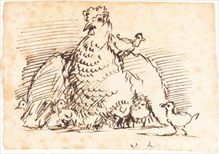 Hens and Chicks. Creator: John Linnell the Elder.