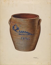 Pottery Jar, c. 1940.