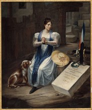 Woman with a dog, 1830.