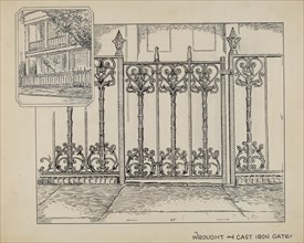 Cast Iron Fence, c. 1936.