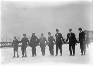 Skating Party, 1912.