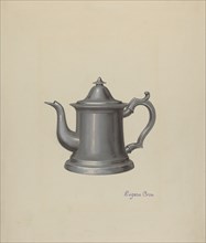 Pewter Teapot, c. 1937.