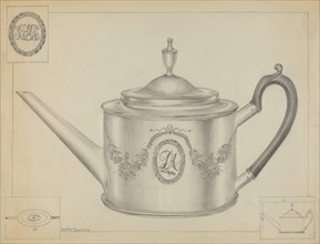 Silver Teapot, c. 1936.