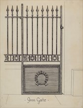 Cast Iron Gateway, c. 1936.