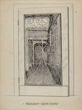 Wrought Iron Door, c. 1936.