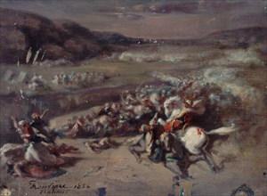 Battle scene, 1856.