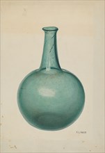 Blue-green Flask, c. 1940.