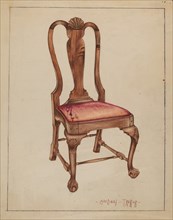 Walnut Side Chair, 1936.