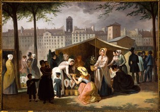 Flower market, 1839.