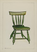 Wooden Chair, c. 1937.