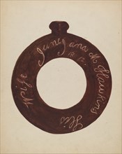 Pottery Bottle, c. 1936.