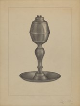 Whale Oil Lamp, c. 1936.