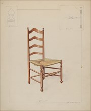Ladderback Chair, c. 1937.