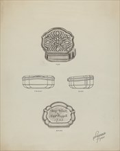 Silver Snuff Box, c. 1939.