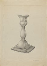Silver Candlestick, c. 1937.