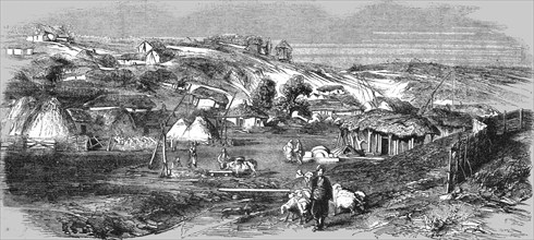 'View of a Tartar Village', 1854. Creator: Unknown.