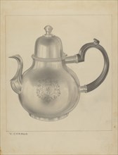 Silver Coffee Pot, c. 1937.