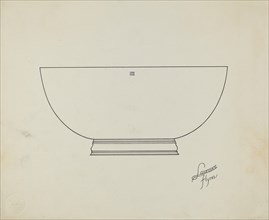 Silver Punch Bowl, c. 1936.