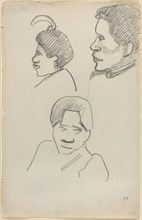 Tahitian Heads, c. 1891/1893.