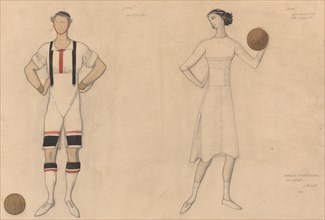 Costume Study for "Jeux", 1913.