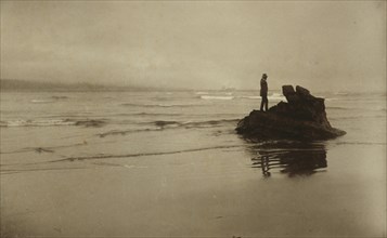 Looking seaward, 1889. Creator: Myra Albert Wiggins.