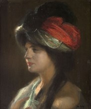 Yamila in a turban, 1907.
