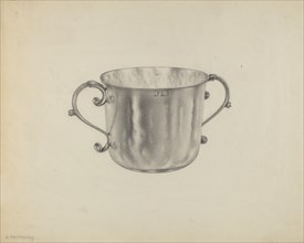 Silver Caudle Cup, c. 1938.