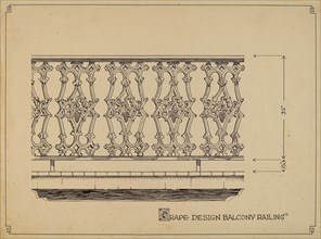 Grape Design Balcony, c. 1936.