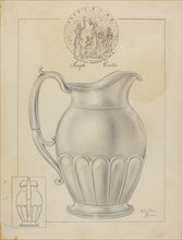 Silver Water Pitcher, c. 1936.