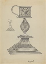 Silver Snuffer Stand, c. 1936.