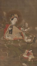 Benzaiten playing a biwa, ca 1400. Private Collection.