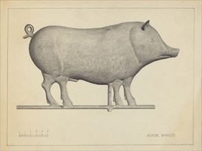 Pig Weather Vane, c. 1937.