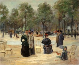 Aux Champs-Élysées, c1895.