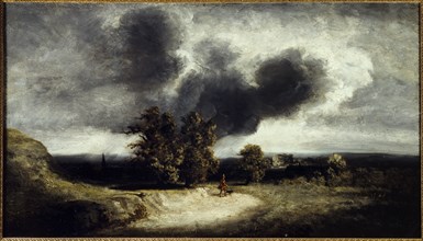 Landscape around Paris, c1830.