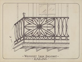 Iron Balcony Railings, 1935/1942.