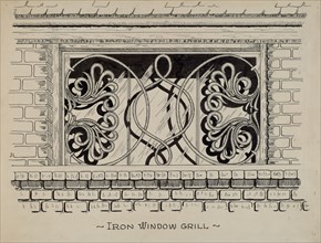 Iron Work in Attic Window, c. 1936.