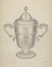 Silver Cup with Cover, c. 1937.