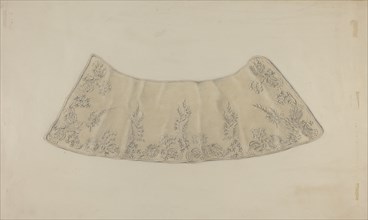 Embroidered Lace Collar, c. 1938.