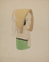 Hat Mannequin and Bonnet, c. 1937.