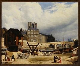 Tuileries and the Pont Royal, in 1843.