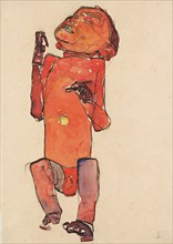 Lying Newborn, 1910. Creator: Schiele, Egon (1890-1918).