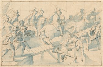 A Battle on a Bridge, c.1600.