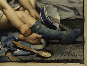 Un enfant dans la mansarde, 1881.