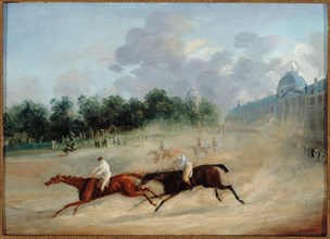 Race at the Champ-de-Mars, around 1825.