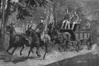 'A Mule four-in-hand in Burma', 1886.   Creator: Unknown.