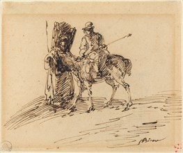 Horseman with Peasant.