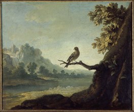 Paysage avecun oiseau, 1730.