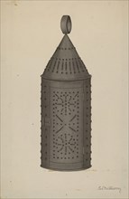Pierced Tin Lantern, c. 1941.