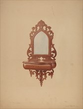 Mahogany Shaving Mirror, c. 1939.