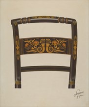 Back of Hitchcock Chair, c. 1936.